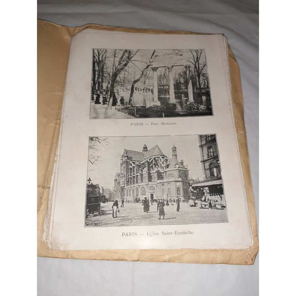 Vtg Paris 52 Vues Photographiques John B Hall And Son Accordion Fold Booklet - Picture 3 of 7
